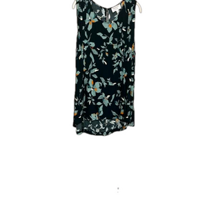Prescott New York Dia Green floral tie-back tank NWT